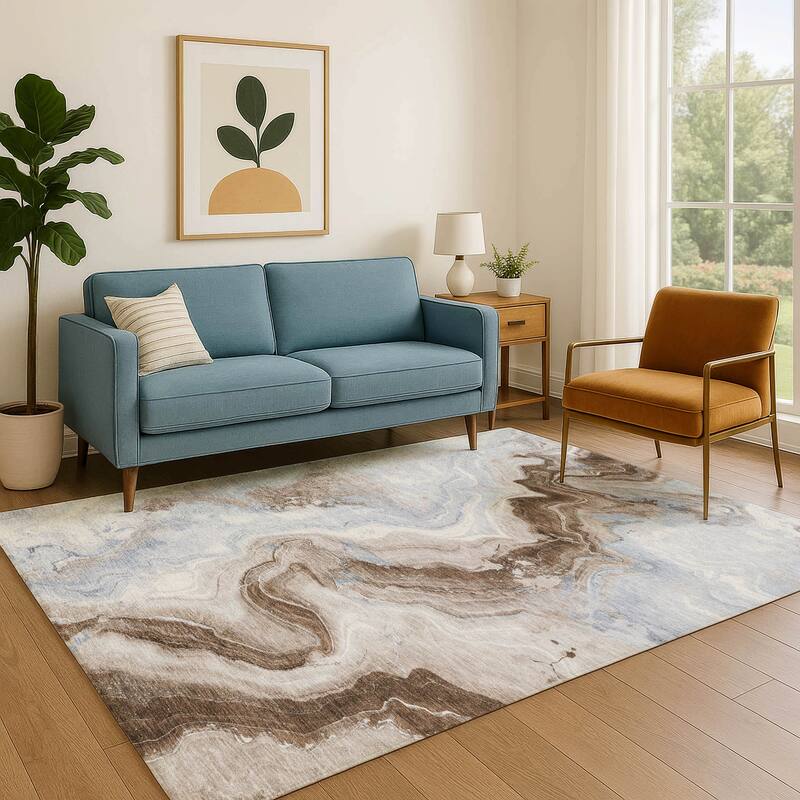 Premium Washable Super Soft Abstract Chic Mayfield Rug