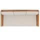 preview thumbnail 5 of 12, SAFAVIEH Couture Outdoor Patio Furniture Guadeloupe 3-Seat Patio Sofa - Modern Slatted Frame Design with Cushions