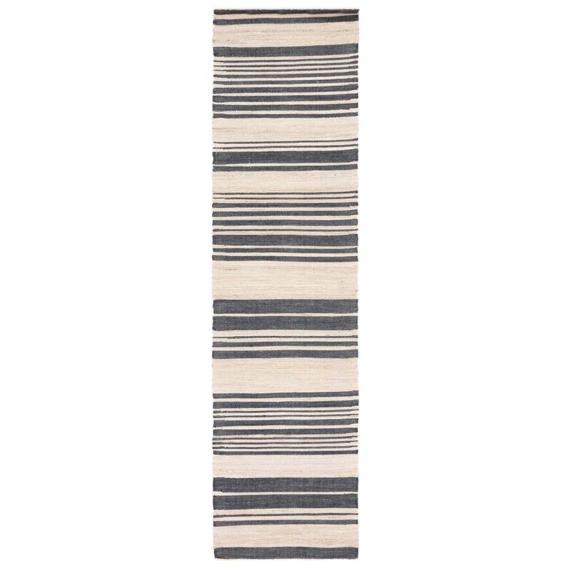 SAFAVIEH Handmade Kilim Gulriz Stripe Jute & Wool Rug