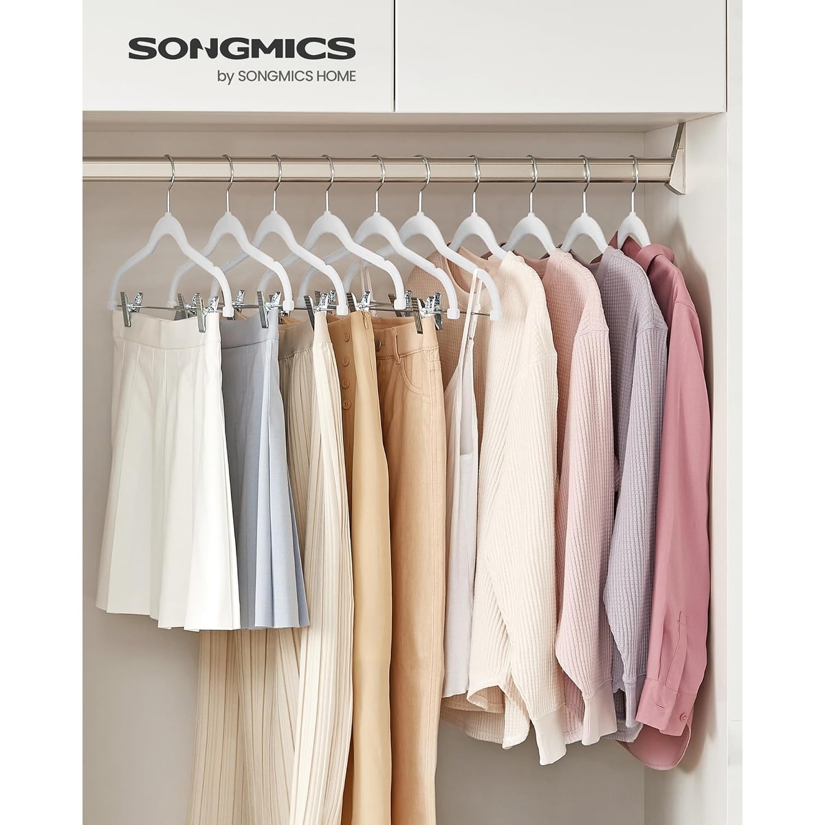 Velvet skirt hanger clips outlet