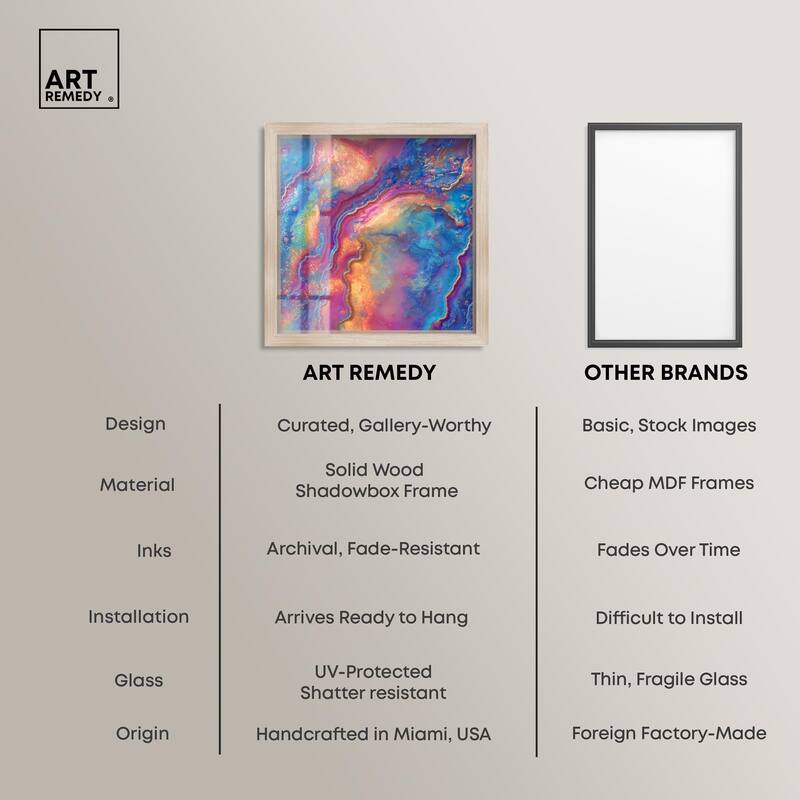 Glittering Spectrum II Shadowbox by Art Remedy