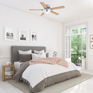 Millbridge 52-Inch Hugger Ceiling Fan with LED Light Kit