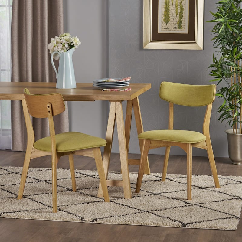 Christopher Knight Home Abrielle Mid-Century Modern Fabric Dining Chair