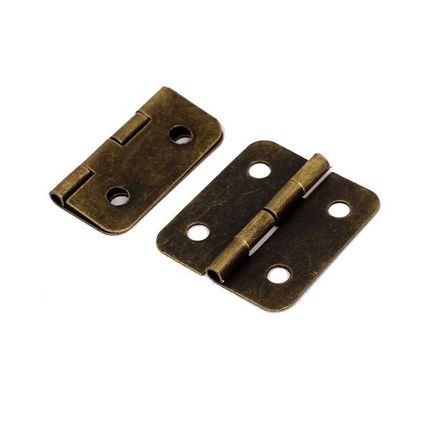 Shop Jewelry Box Cabinet Metal Foldable Butt Hinges Bronze Tone