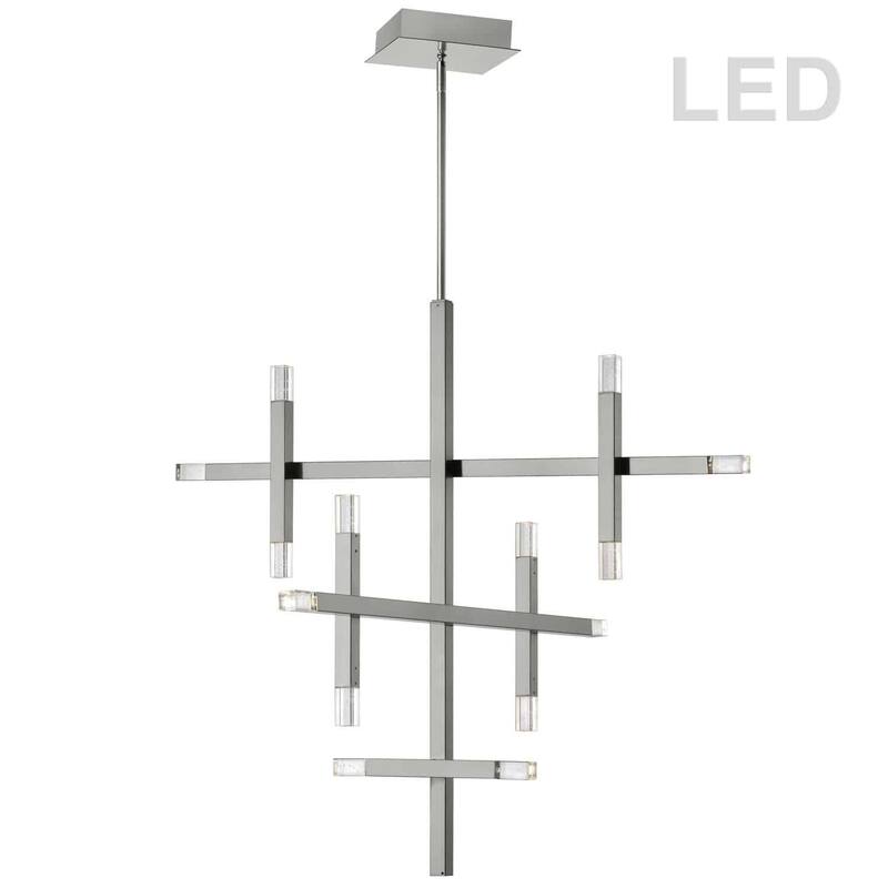 Coastal Chandelier 56W Chrome Finish, Modern Ceiling Light Fixture - 31.5