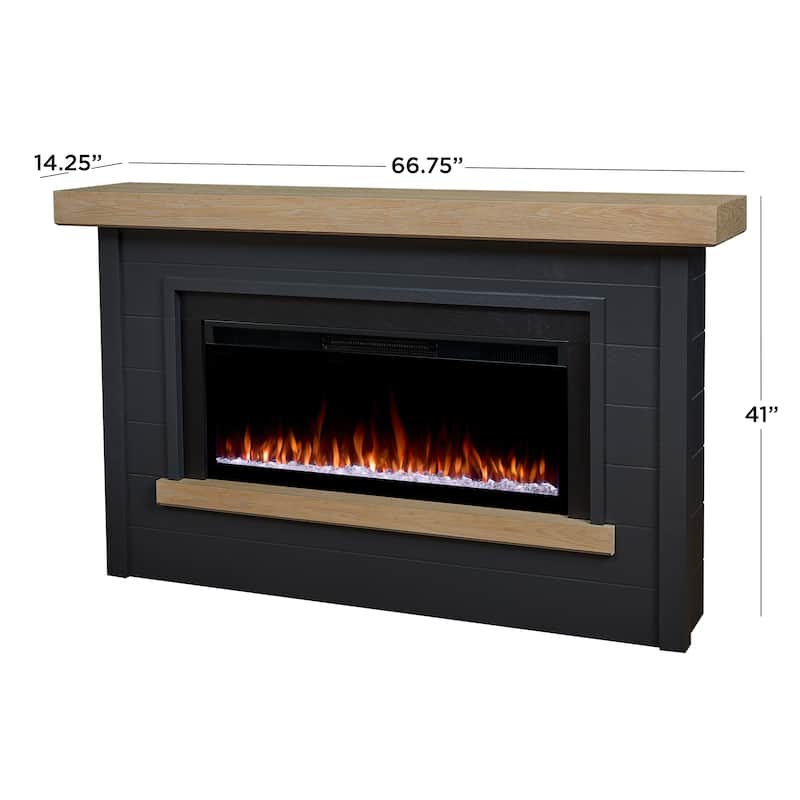 Bernice 67" Smart Landscape Electric Fireplace By Real Flame