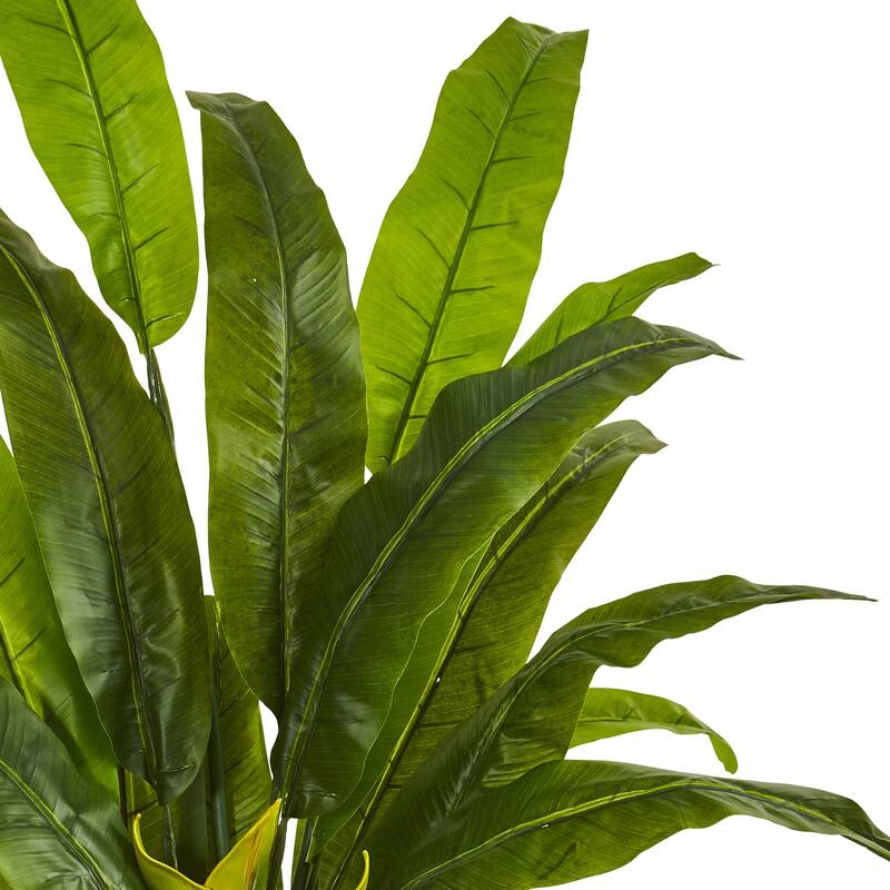 Artificial Travelers Palm Tree - 4.5Ft Indoor Tropical Plant Decor - Realistic Green Leaves & Stems - Home, Office, Living Room