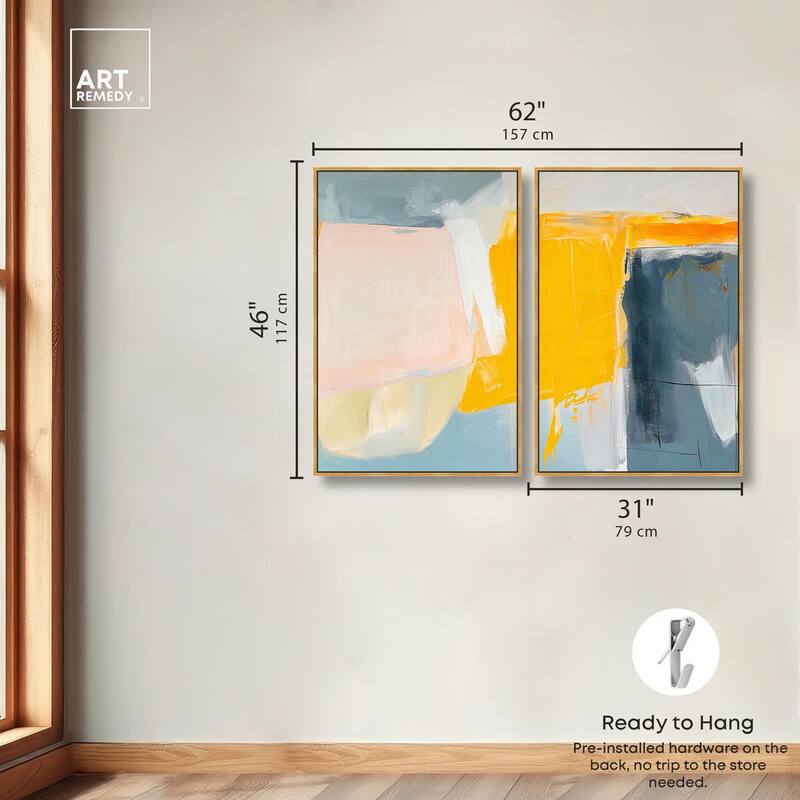 Skyward Radiance II Canvas Set of 2 by Art Remedy
