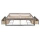 preview thumbnail 7 of 11, Antique Gray Queen Size Platform Bed with 6 Storage Drawers