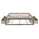 preview thumbnail 6 of 7, Sleek Design Queen Size Platform Bed with 6 Storage Drawers, Wooden Bed Without Headboard, Antique Gray