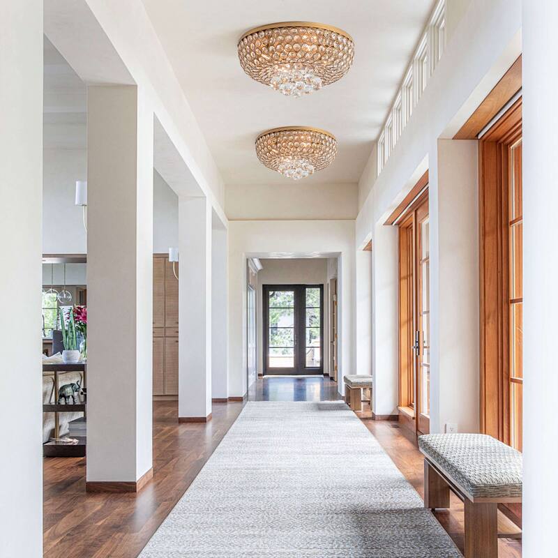 Francisca 4-light Flush Mount Crystal Chandelier