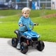 preview thumbnail 11 of 16, Qaba 12V Kids ATV, Battery Powered Four Wheeler with Spring Suspension, Forward & Reverse, LED Lights, Music, MP3, Pink
