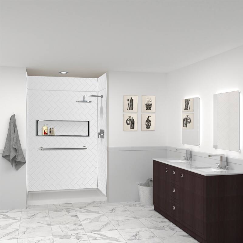 Transolid PWKX60368412 Prodigy 96" H x 60" W x 36" D Three Panel