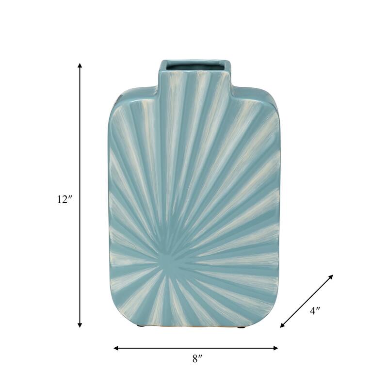 Sagebrook Home Coastal Artisan Vase Abstract