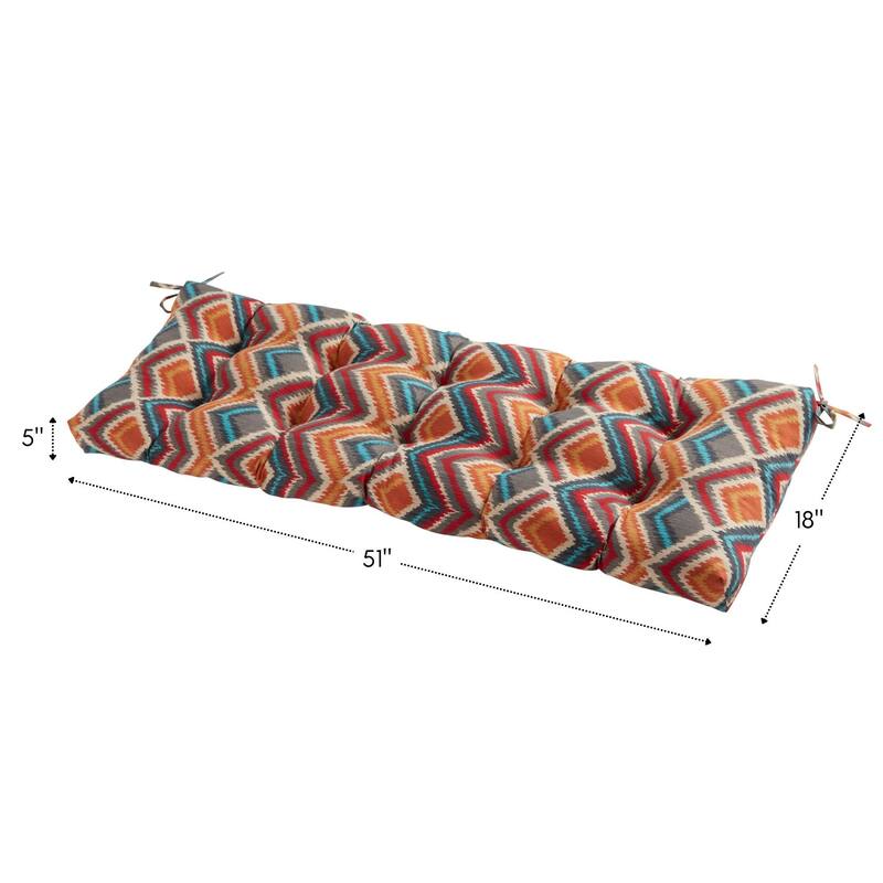 Greendale Home Fashions Global 18-inch x 51-inch Outdoor Bench Cushion (Cushion Only)