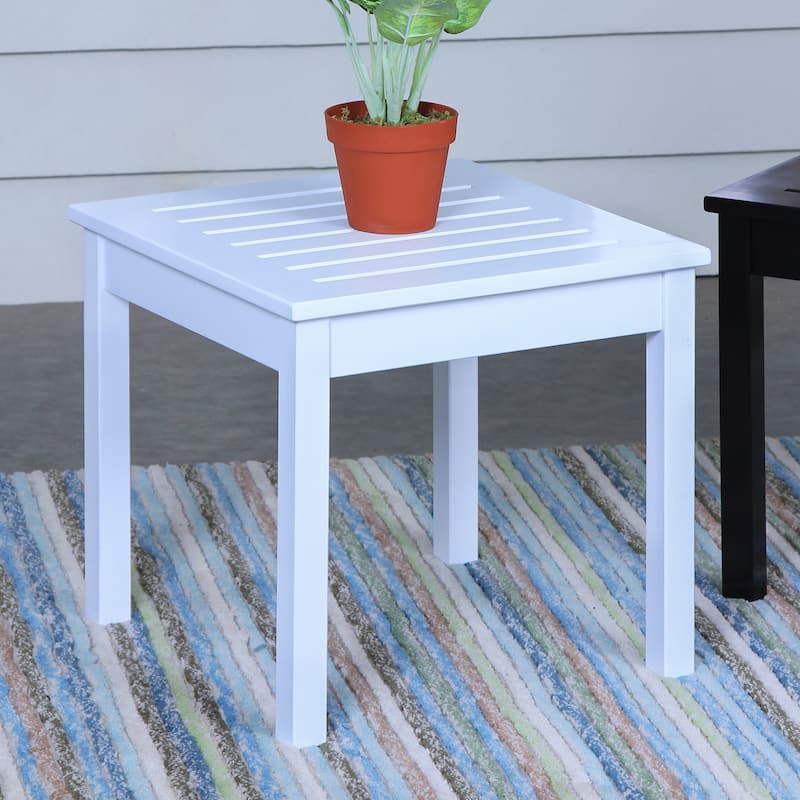 Cambridge Casual Dayton Square Wood Outdoor Side Table
