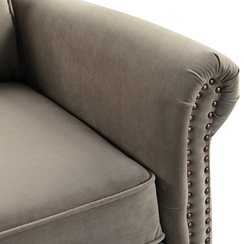 Marloo Modern Swivel Velvet Recliner Chair by Christopher Knight Home