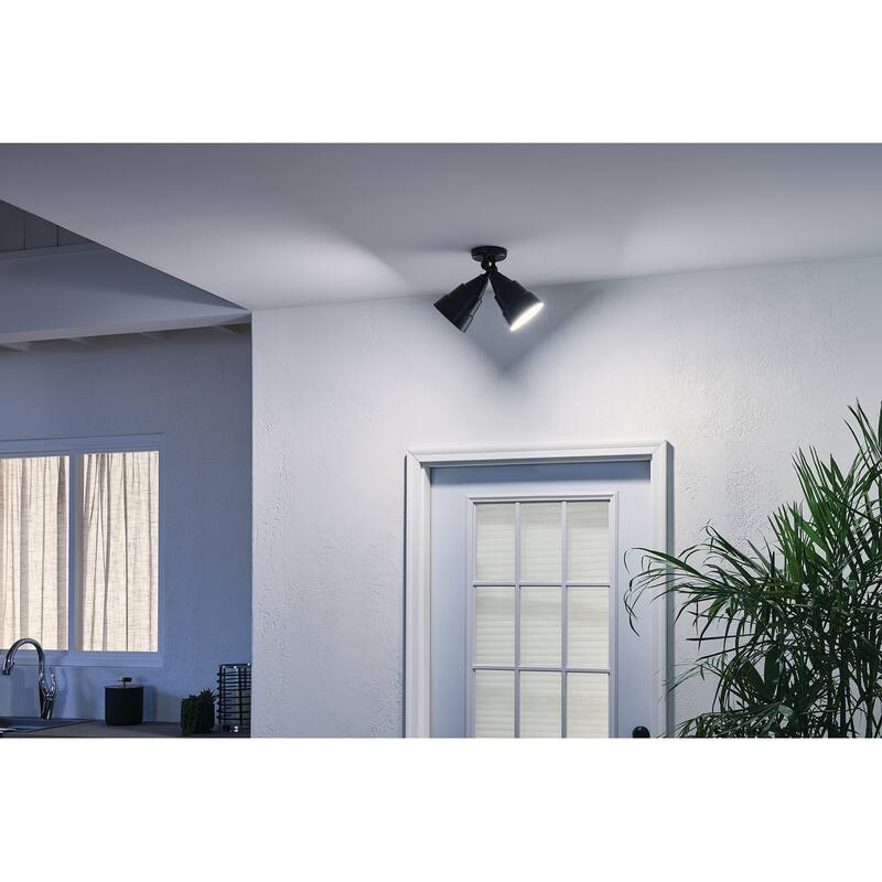 Kichler Lighting Utilitarian 2-light Architectural Bronze Outdoor Wall Sconce