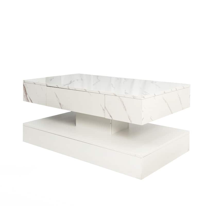 High LED Coffee Table,Modern Coffee Table for Living Room,Living Room Tables,Large Living Room Furniture