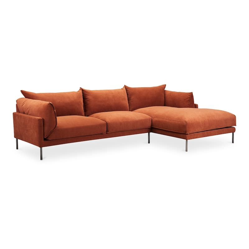 Aurelle Home Modern Deep Seat Chaise Sectional