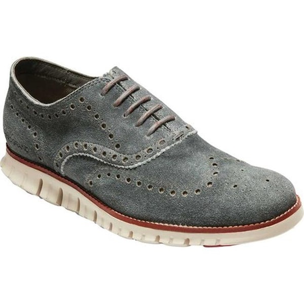 cole haan zerogrand suede wingtip oxford shoes