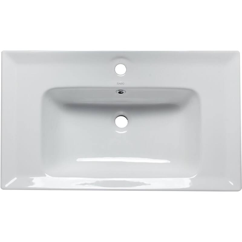 Eago 31-1/2" Drop In Bathroom Sink with Overflow