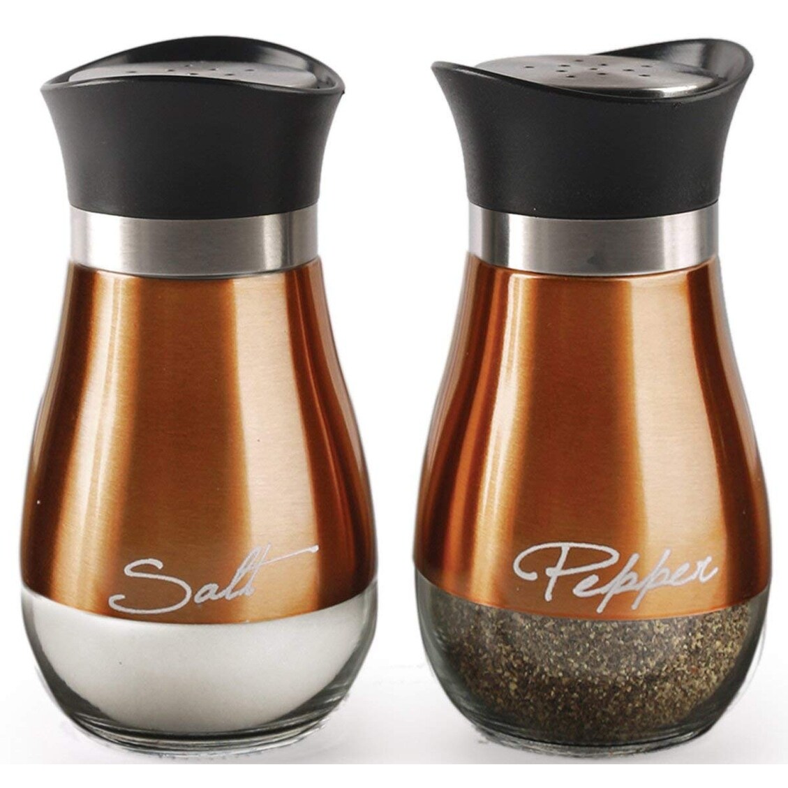 salt and pepper glassware