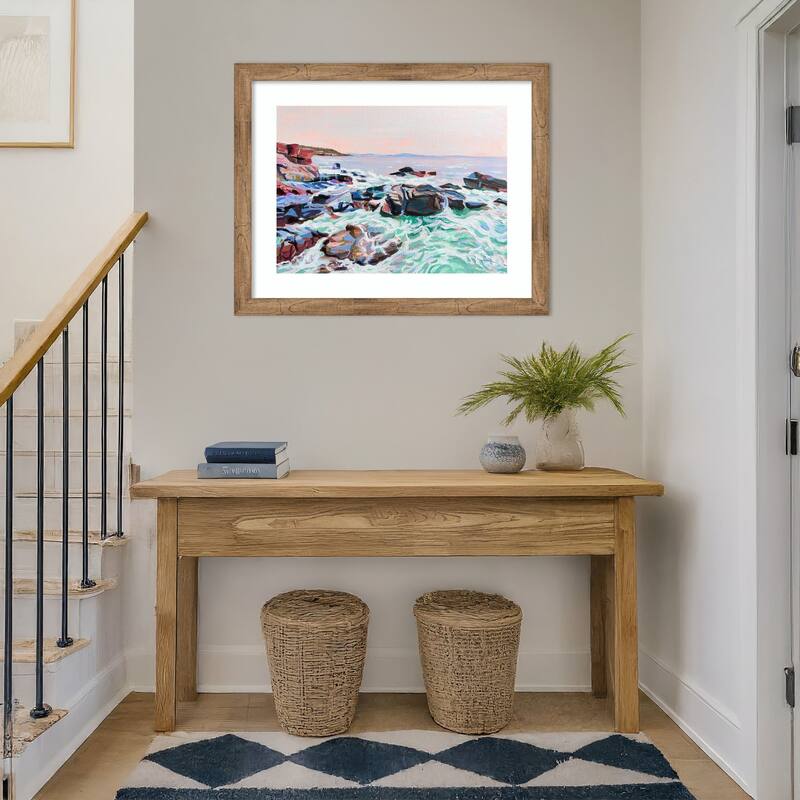 Thunder Hole by Pauline Wegman Wood Framed Wall Art Print