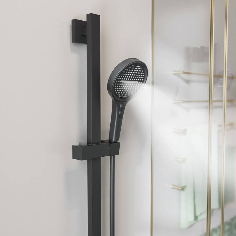 Modland 2-Function Wall Mount Shower System with 3-Mode Handheld Shower & Tub Filler Spout