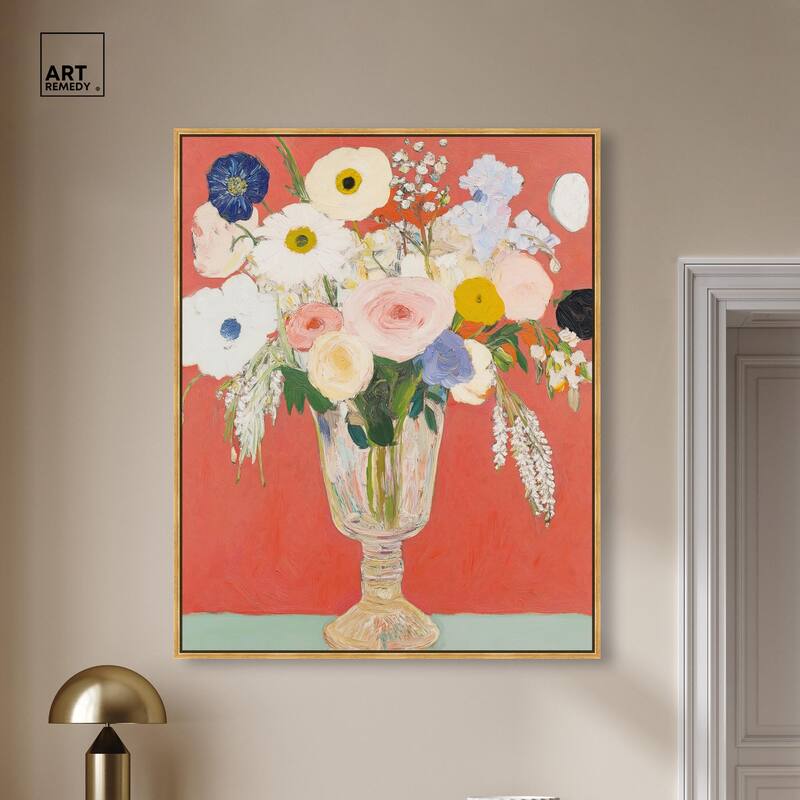 Anemones in a Vase II Canvas by Art Remedy
