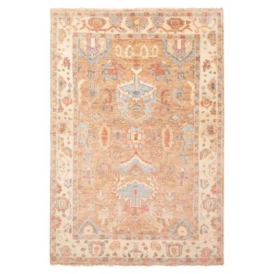 ECARPETGALLERY Hand-knotted Jules Serapi Brown Wool Rug - 5'11 x 8'11