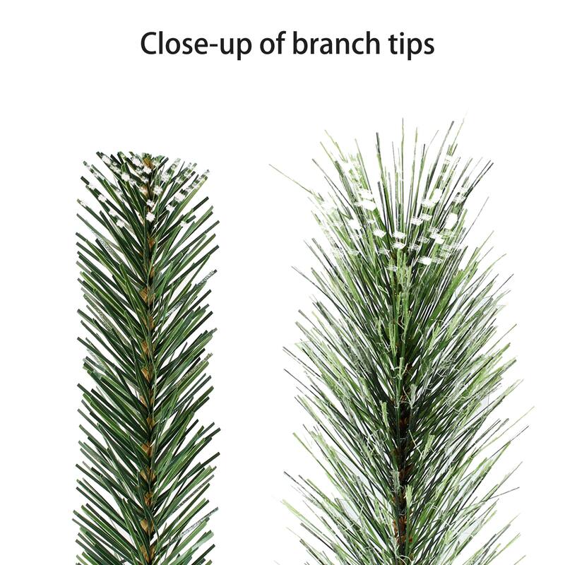Puleo International 4.5' Pre-Lit Potted Pine Artificial Christmas Tree