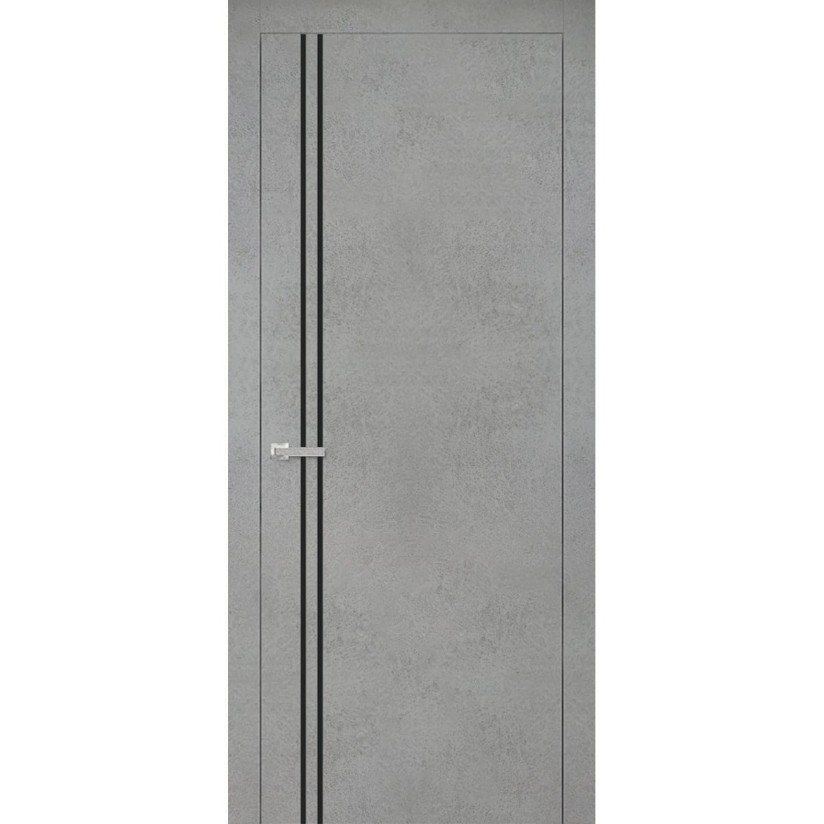 SartoDoors Planum 0016 | Interior French Doors French Door | Solid Wood | Hardware Set | 28x80, Concrete Bedroom Door