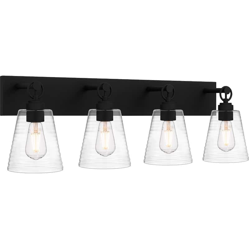 Dacosta 4-Light Earth Black Bath Light