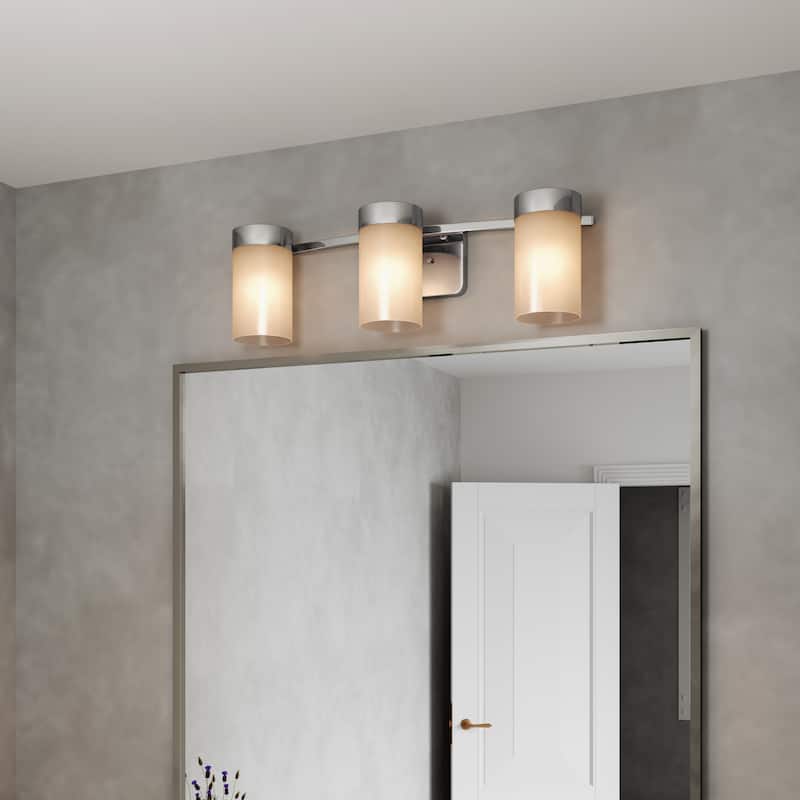 Brio Lighting Revis 3 - Light Dimmable Bathroom Vanity Light - Chrome