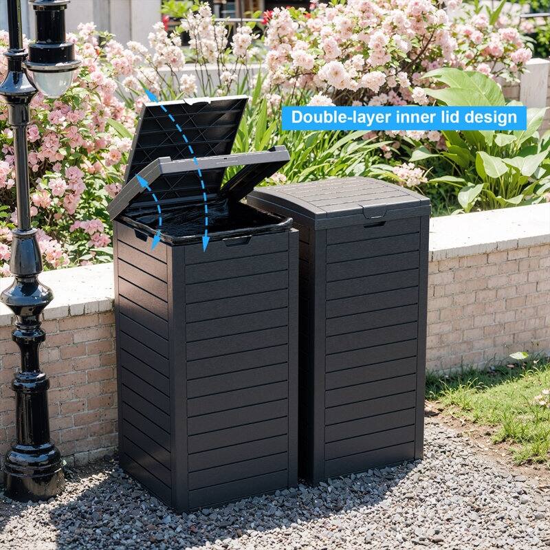 Outdoor Patio Storage Resin Lockable Deck Box