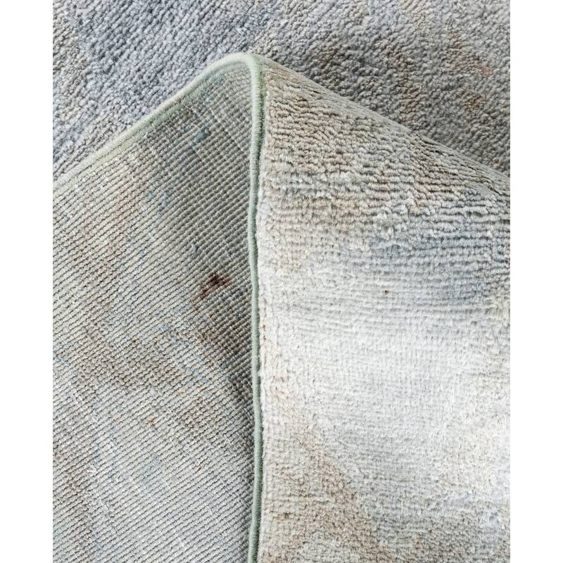 Overdyed One-of-a-Kind Hand-Knotted Area Rug - Gray - 8' 0" x 8' 6"