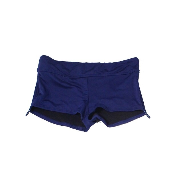 navy blue boy shorts swimwear