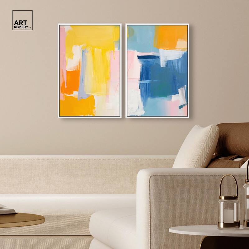 Skyward Radiance I Canvas Set of 2 by Art Remedy