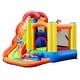 preview thumbnail 1 of 11, Inflatable Water Slide Bounce House with Pool and Cannon Without Blower - 9' x 10.5' x 7' (L x D x H) 9' x 10.5' x 7' (L x D x H)