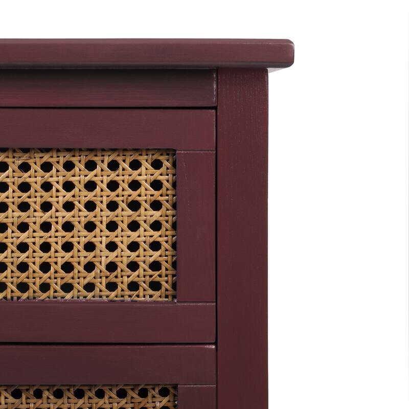 2 Drawer Side table,End table,Suitable for bedroom, living room