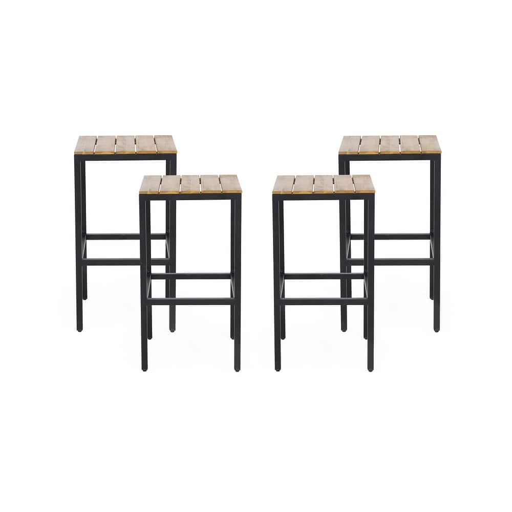 Carolina Acacia Wood Bar Stools by Christopher Knight Home