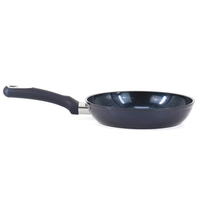 9.5 Inch Ceramic Nonstick Aluminum Frying Pan in Dark Blue