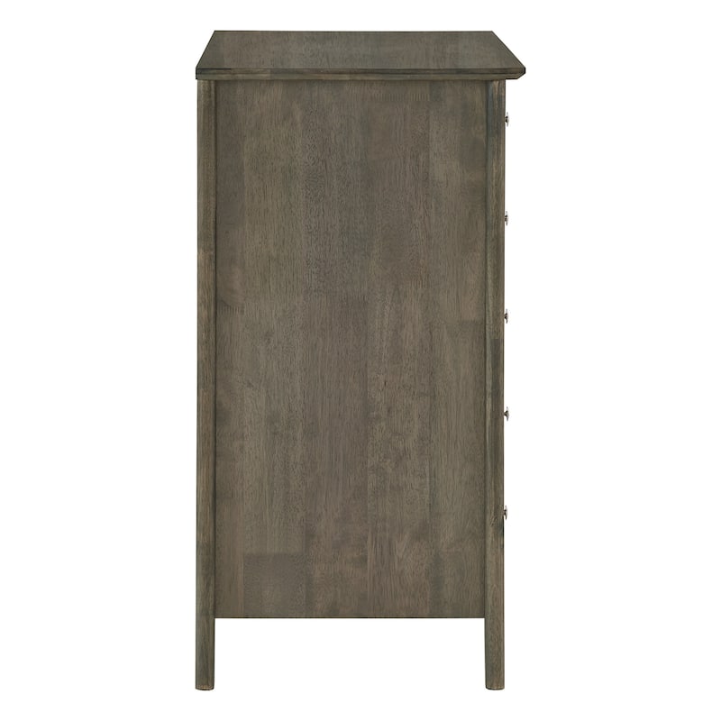 Gaetano Dark Burnt Grey 6-Drawer Chest by iNSPIRE Q Classic