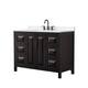 Option Dark Espresso / White Quartz Top / Matte Black