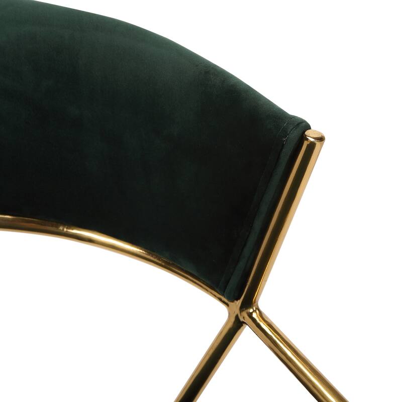 Silver Orchid Tatyana Gold Upholstered Dining Chair (Set of 2)