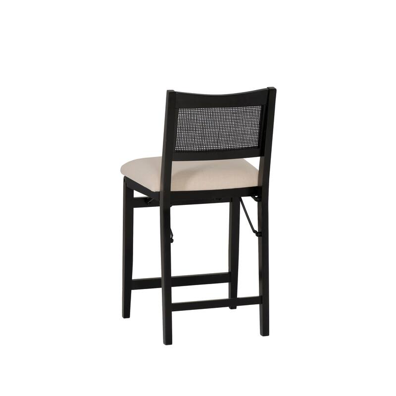 Linon Bauer Cane Back Folding Counter Stool