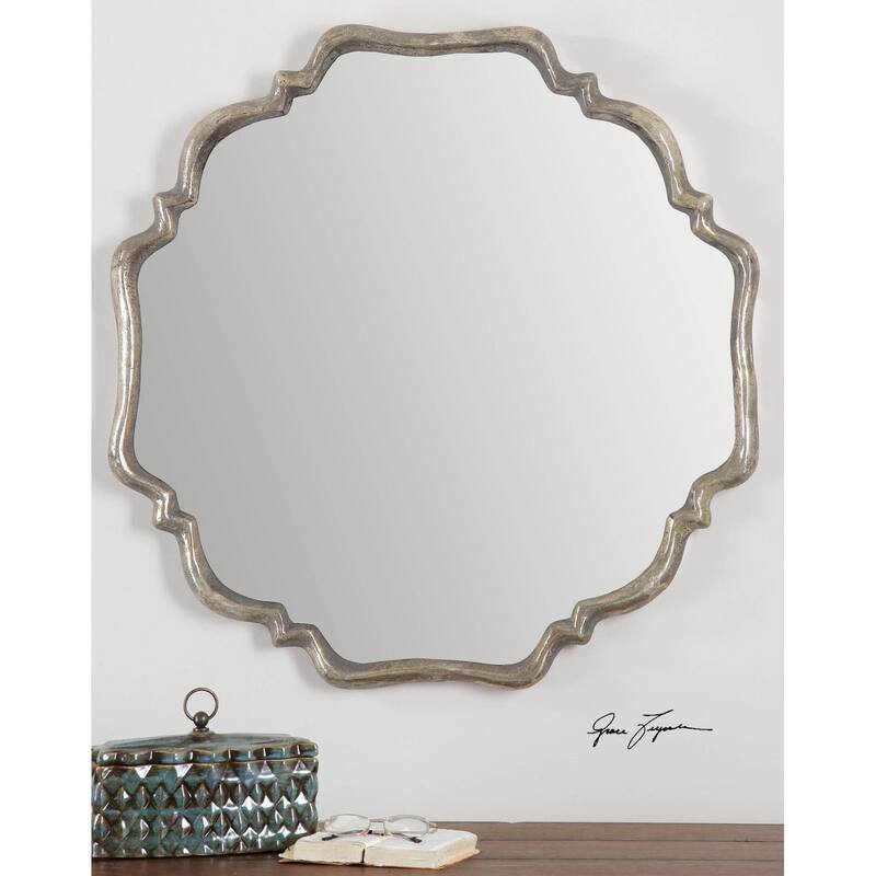 Uttermost Valentia Antique Contemporary Farmhouse Scalloped Large Wall