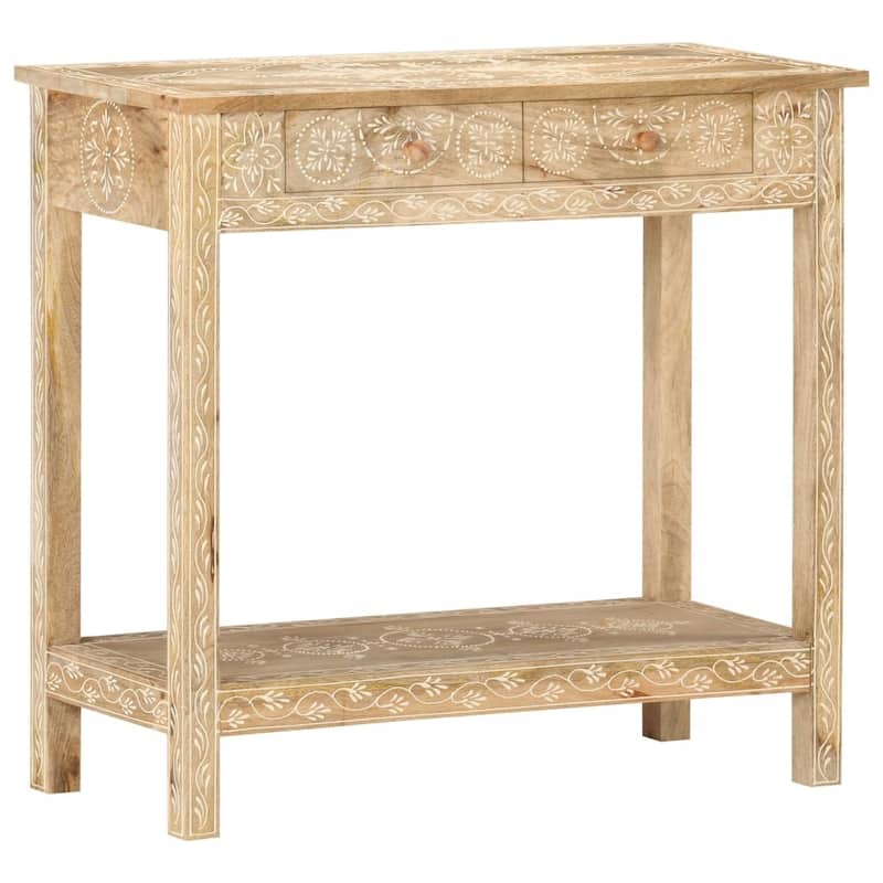 vidaXL Console Table 31.5"x13.8"x29.1" Solid Mango Wood