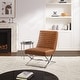 preview thumbnail 21 of 36, Art Leon Retro Armless PU Leather Chair